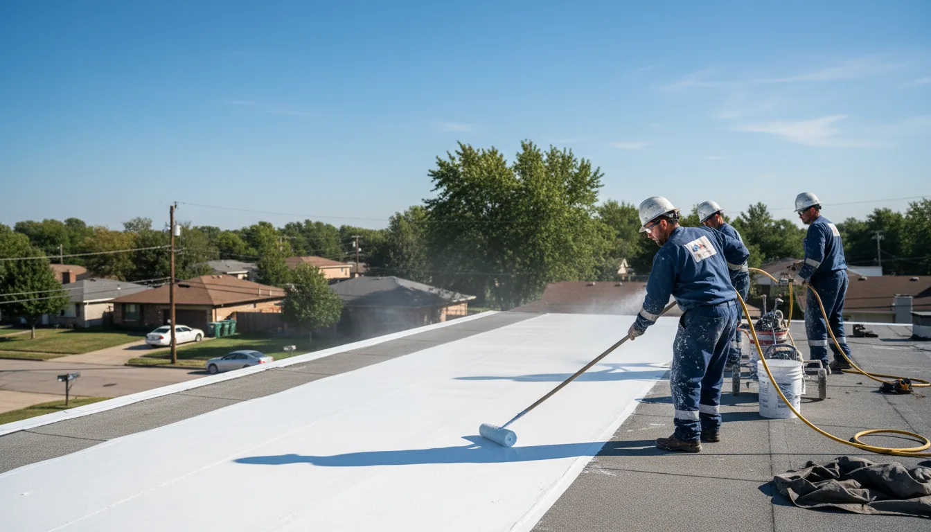 Commercial roof coating in Green Valley Lake, CA near me